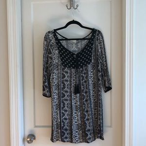 3/4 Sleeve Shirt Dress